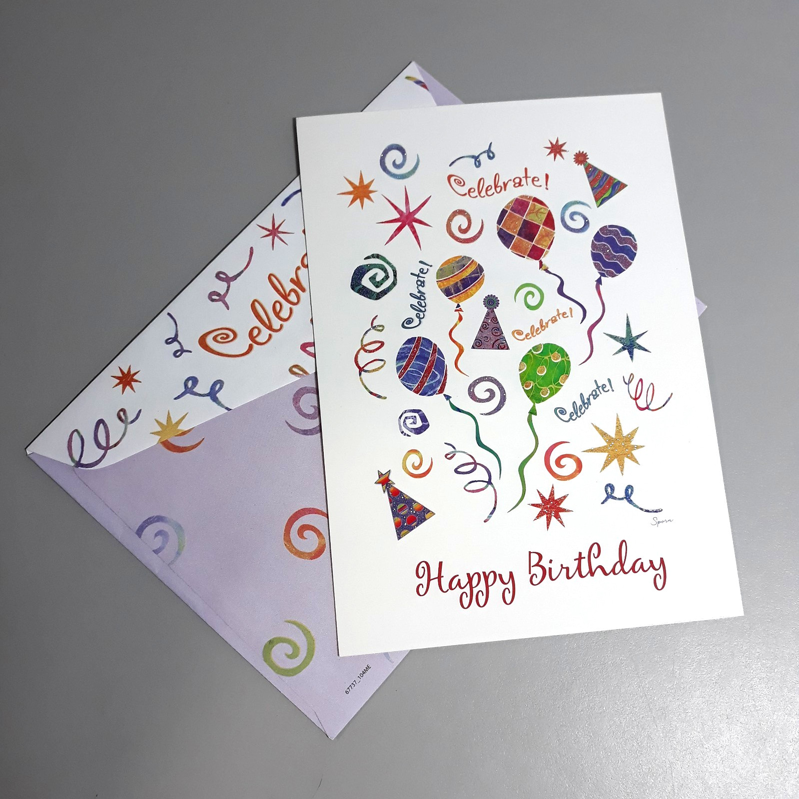 American Heart Association Birthday Card Jessica Sporn Sparkle Design Unused