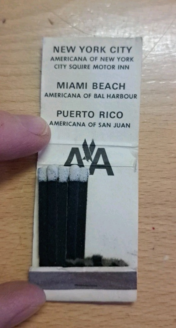 Americana of New York Matchbook 1970s New York City Vintage
