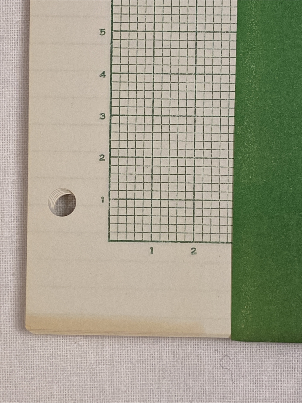 Vintage 1950s Student Paper Science Filler Hytone Graph Metric Ruled 6 Sheets