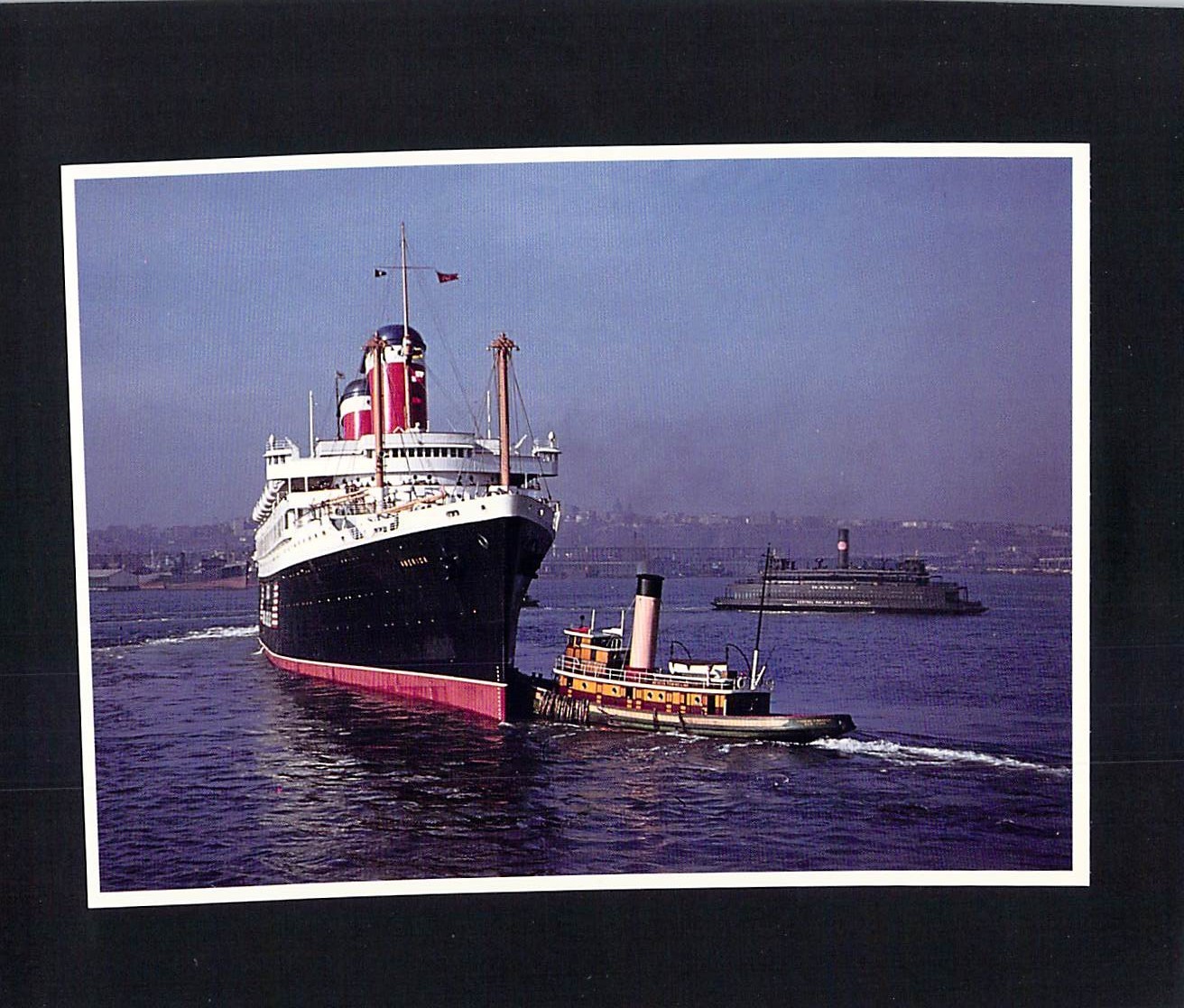 F6799ski Transport Ship United States Line SS America postcard