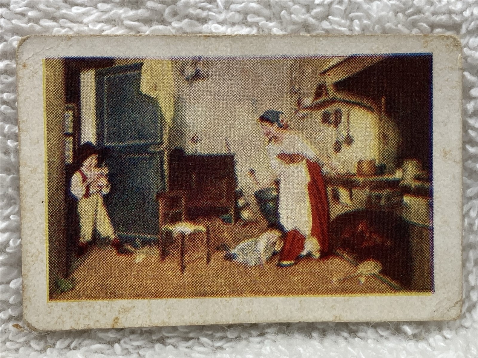 1800s 1900s Unknown Tobacco Cards Family Home Sheep Lovers Vtg