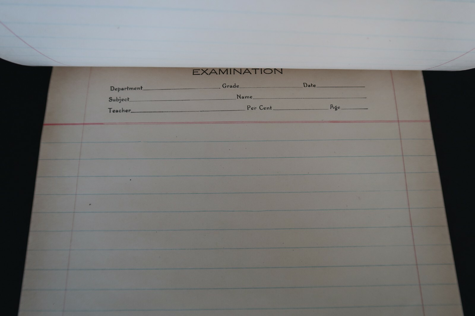 Vintage Osborn Paper Co. The Double Q Examination Composition Lined Notepad