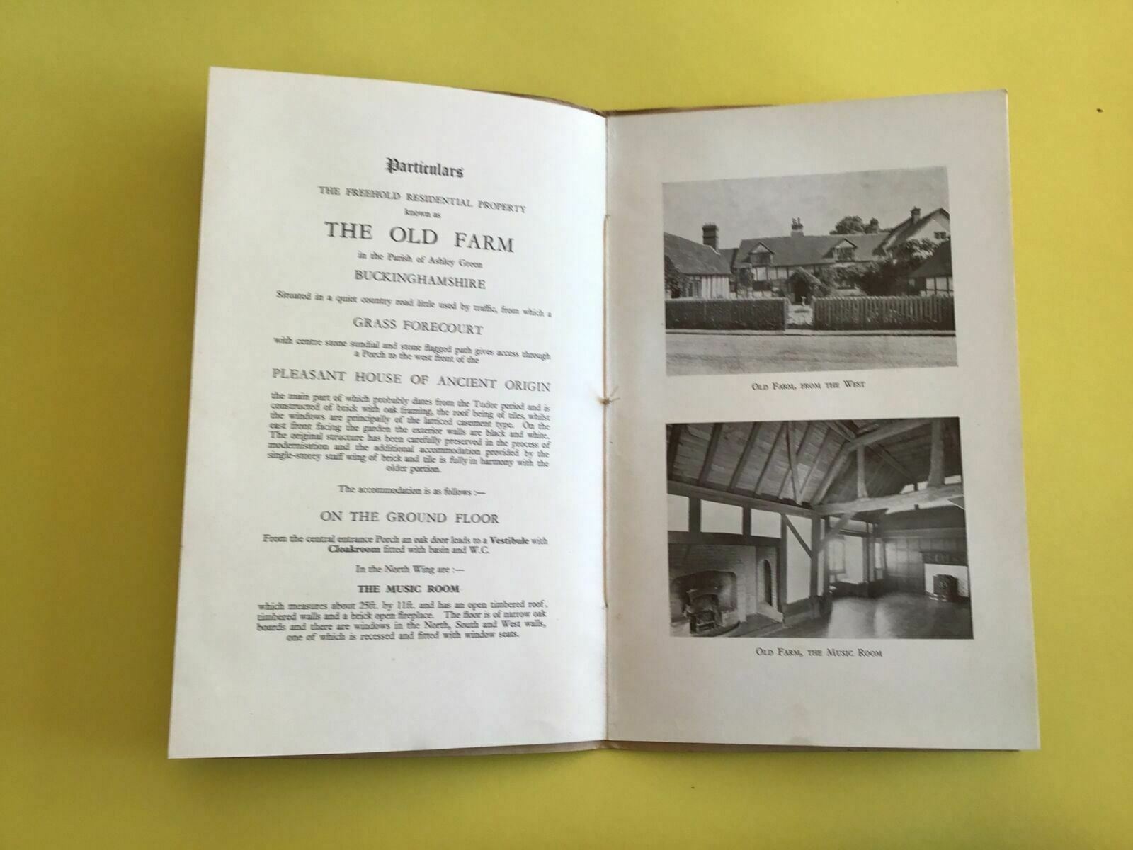 The Old Farm Ashley Green Chesham Bucks 1947 Tudor Farmhouse Sale R24295
