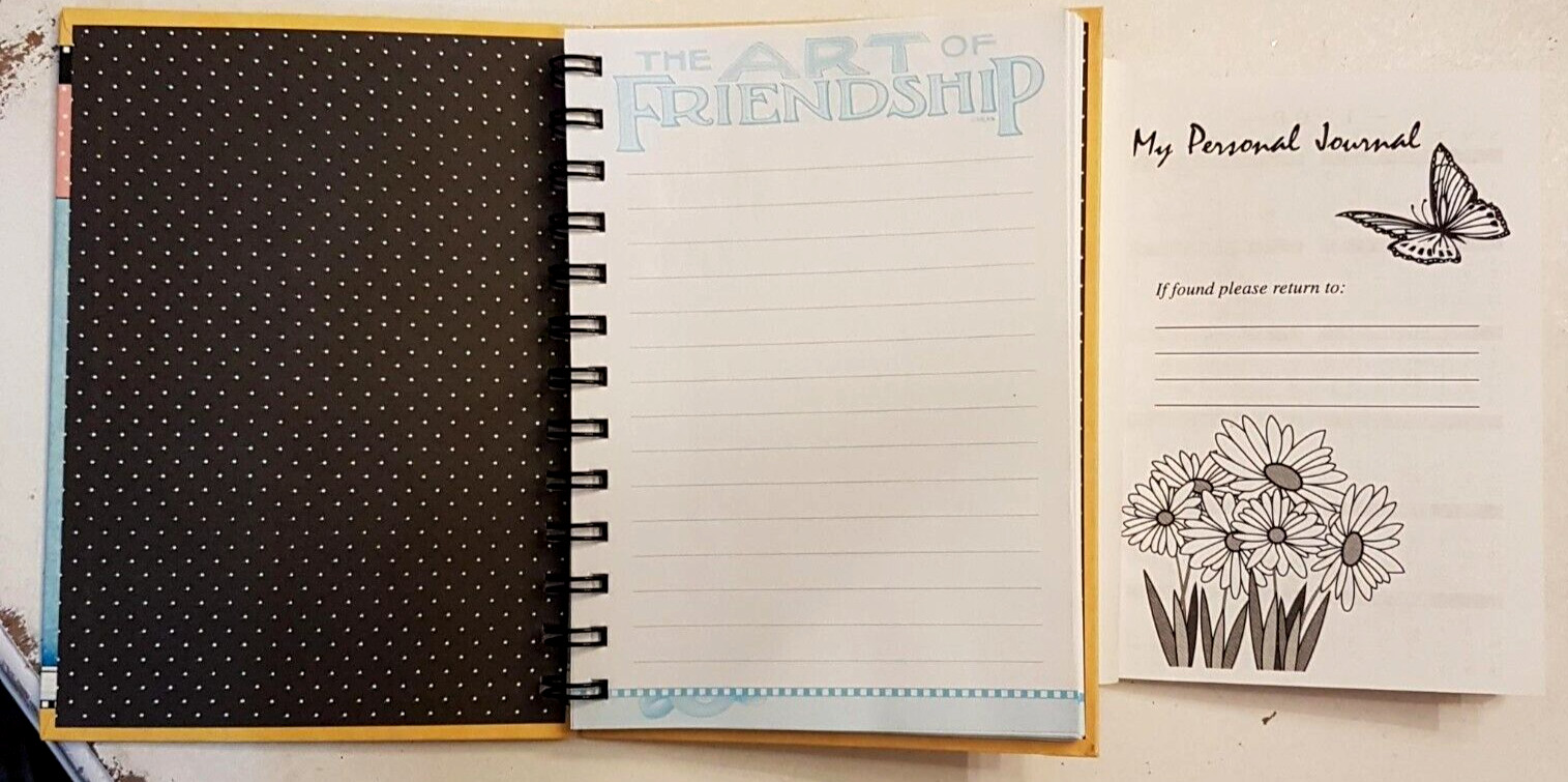 Personal Journal Diary LOT Mary Engelbreit Friendship Spiral Notebook Butterfly
