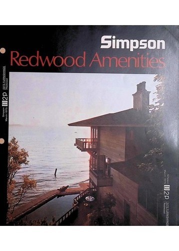 Simpson Redwood Amenities Brochure – 1975 Timber Co Catalog – Architecture