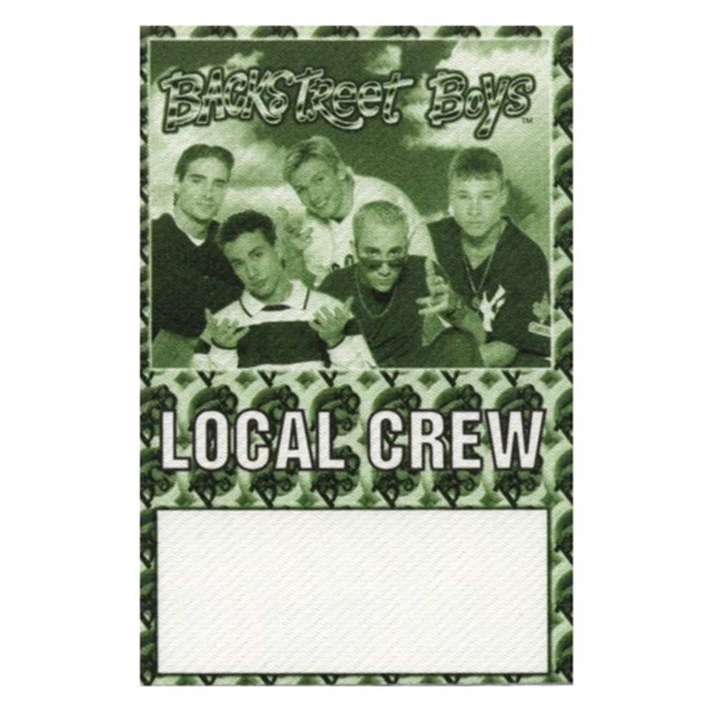 Backstreet Boys 1998 concert tour Working Crew Backstage Pass