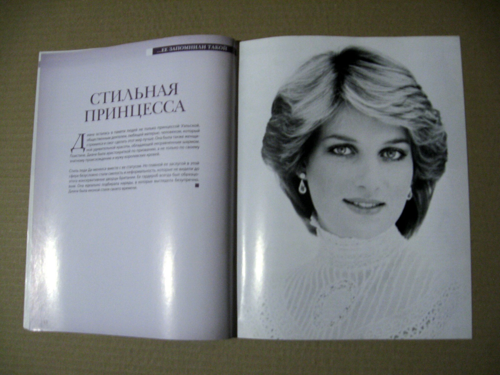 Magazine 2013 Russia Diana Princess of Wales cover article