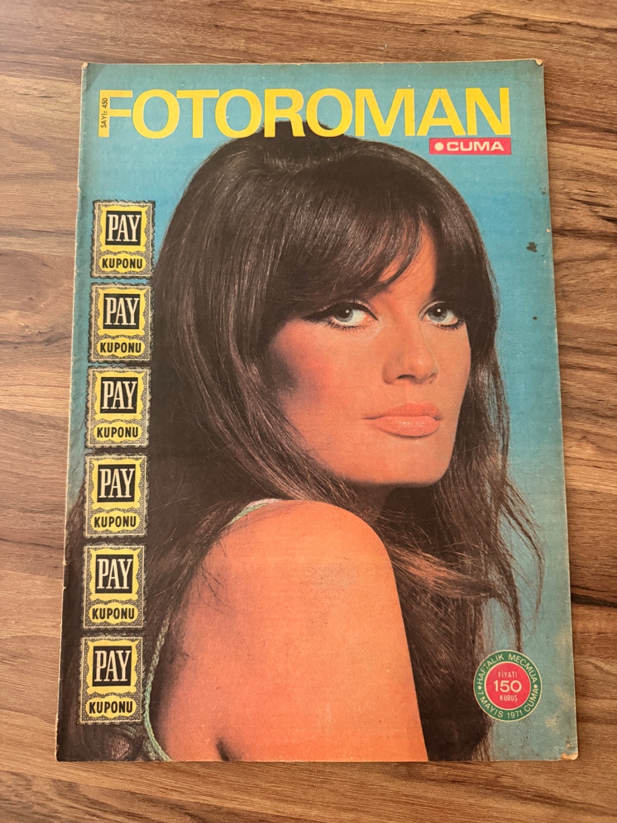Marisa Mell Fotoroman Magazine May 1971 Rare Turkish Vintage Cinema Cover