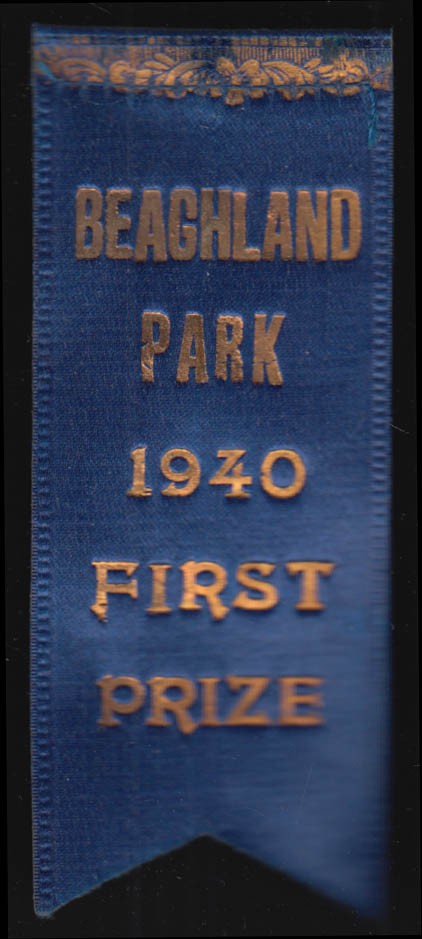 Beachland Park West Hartford CT Blue Ribbon First Prize 1940