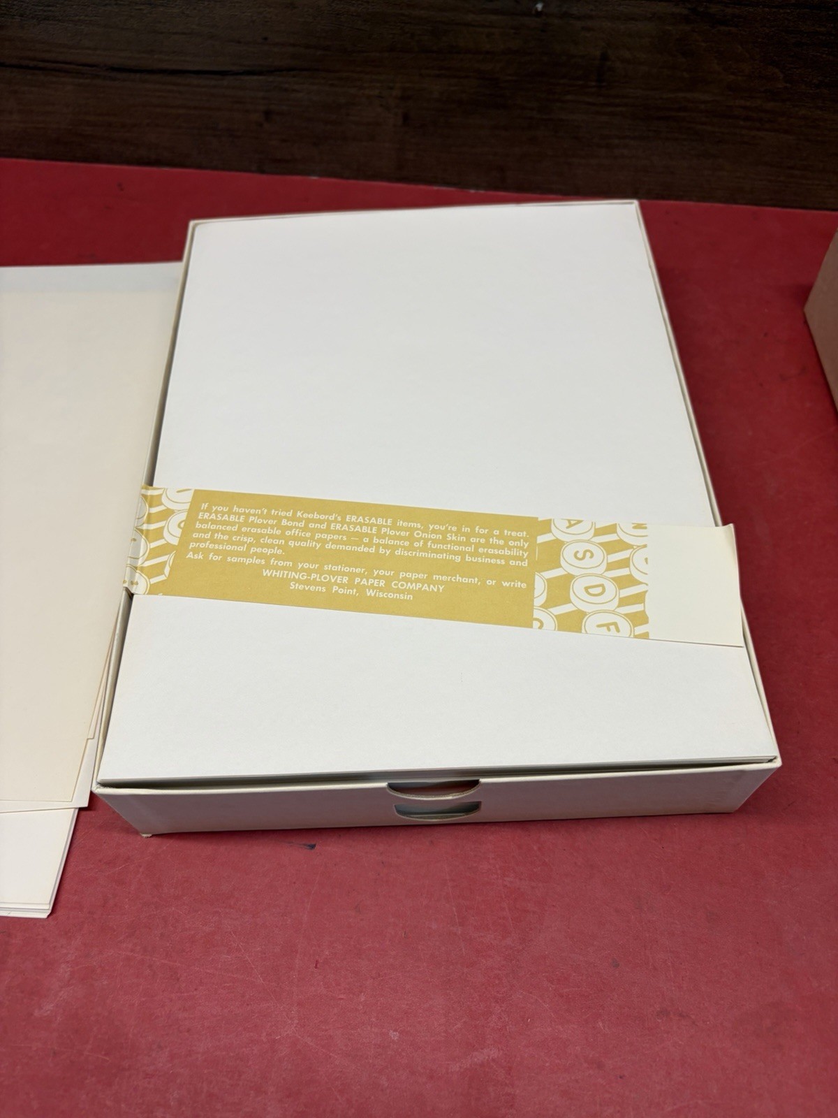 Keebord Erasable Plover Bond I-20EF Cotton Full New Open Box (500) Typing Paper