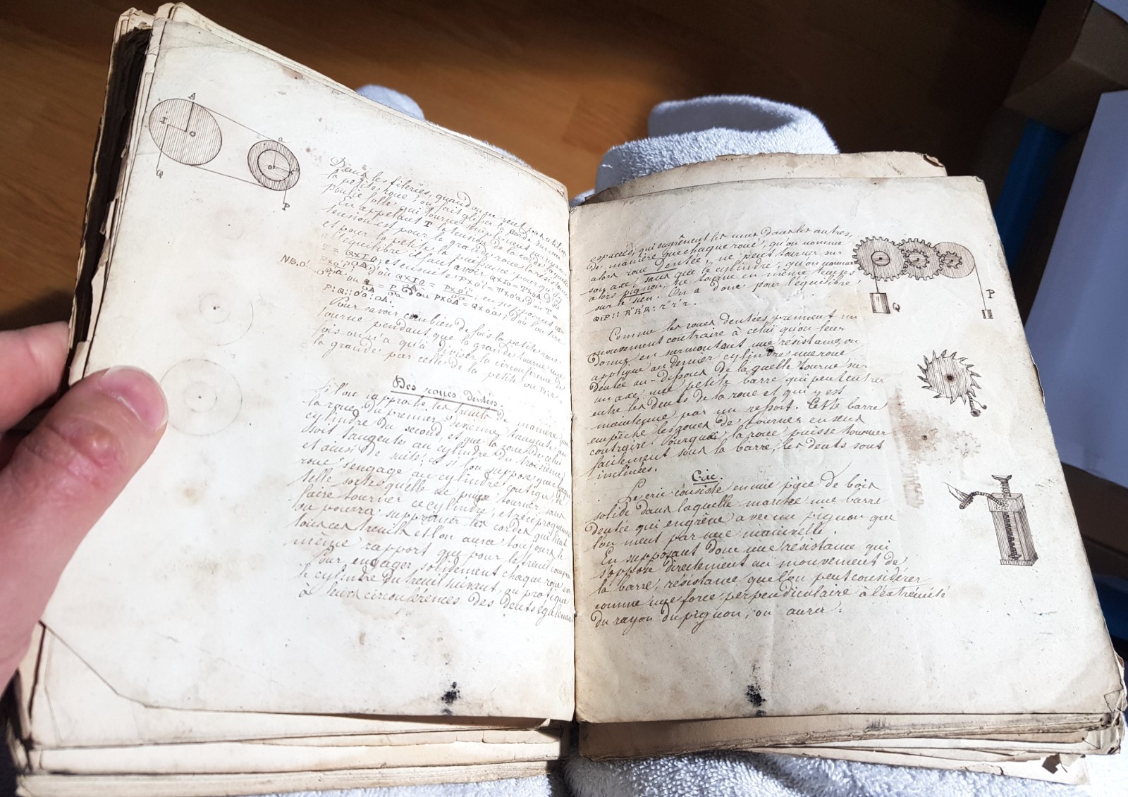 Important 19th Century Physics Chemistry Manuscript Set, Many Diagrams
