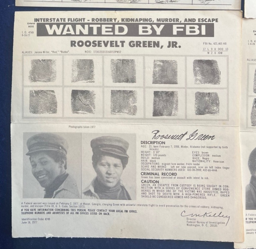 FBI Wanted Poster Collection 12 Vintage 1970s Crime Murder Hit Man Bank Robber