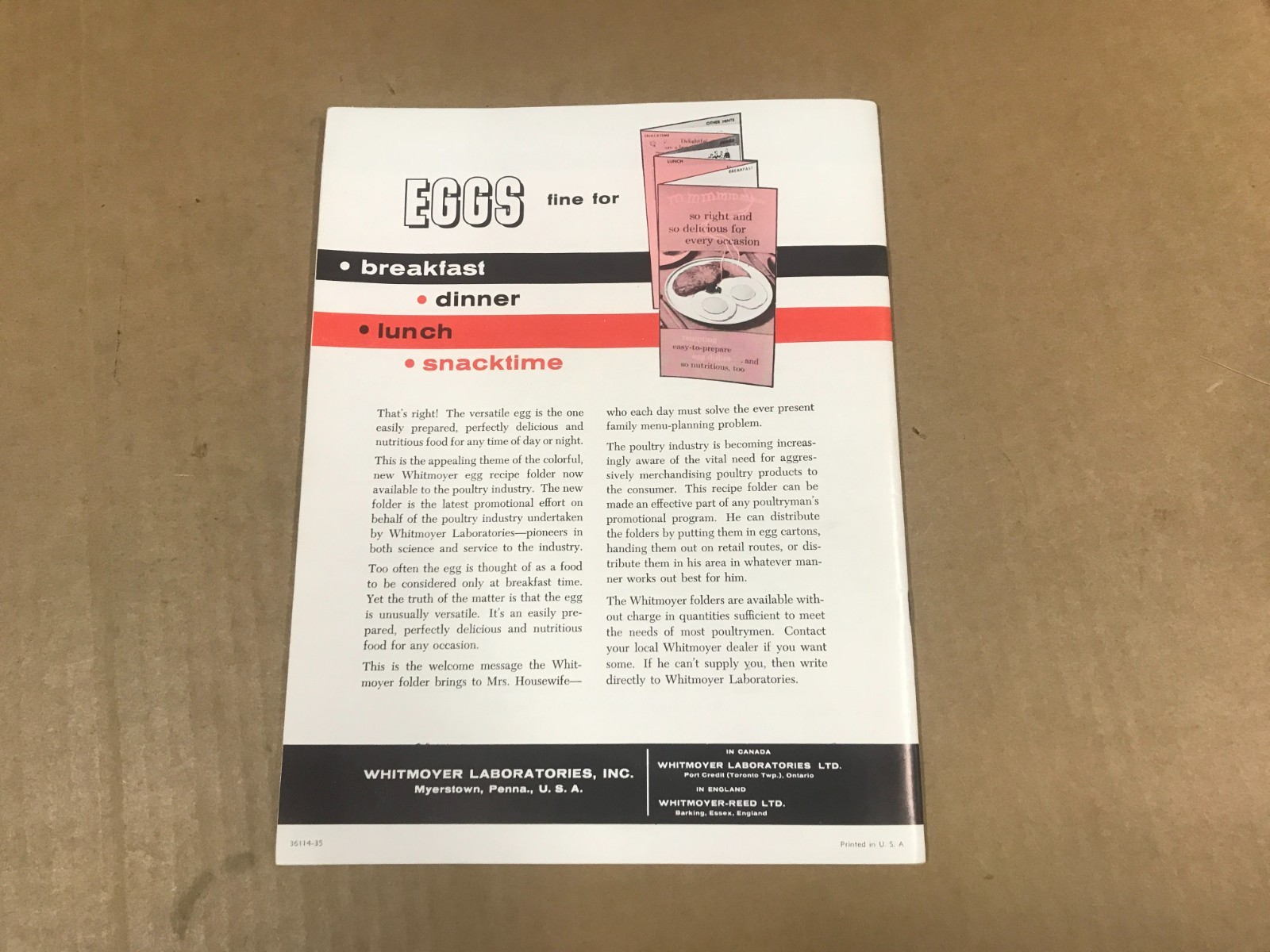 Vintage Whitmoyer Lab-Fax – Volume 18 No.1 – 30th Anniversary