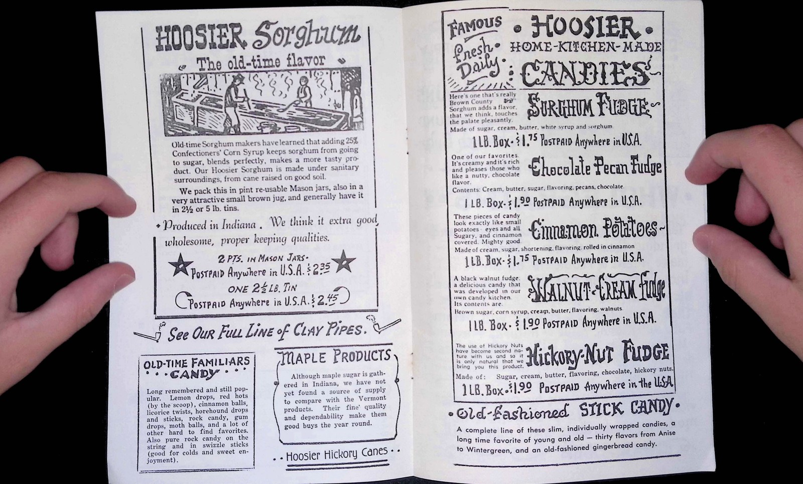 Brown County IN Old Country Store Catalog Good Things Fried Biscuits 1950s