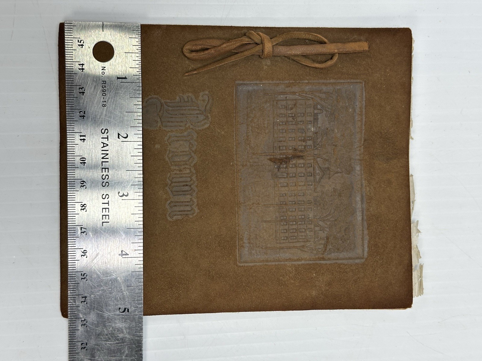 Antique Brown University Class Day 1907 Program Leather Cover Photos