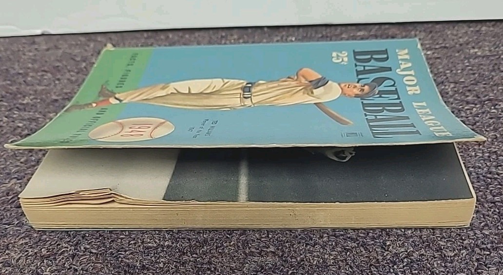 VTG 1948 Major League Baseball Facts, Figures & Official Rules PB Ted Williams