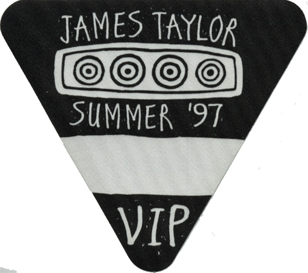 James Taylor 1997 Hourglass concert tour VIP Band Guest Backstage Pass