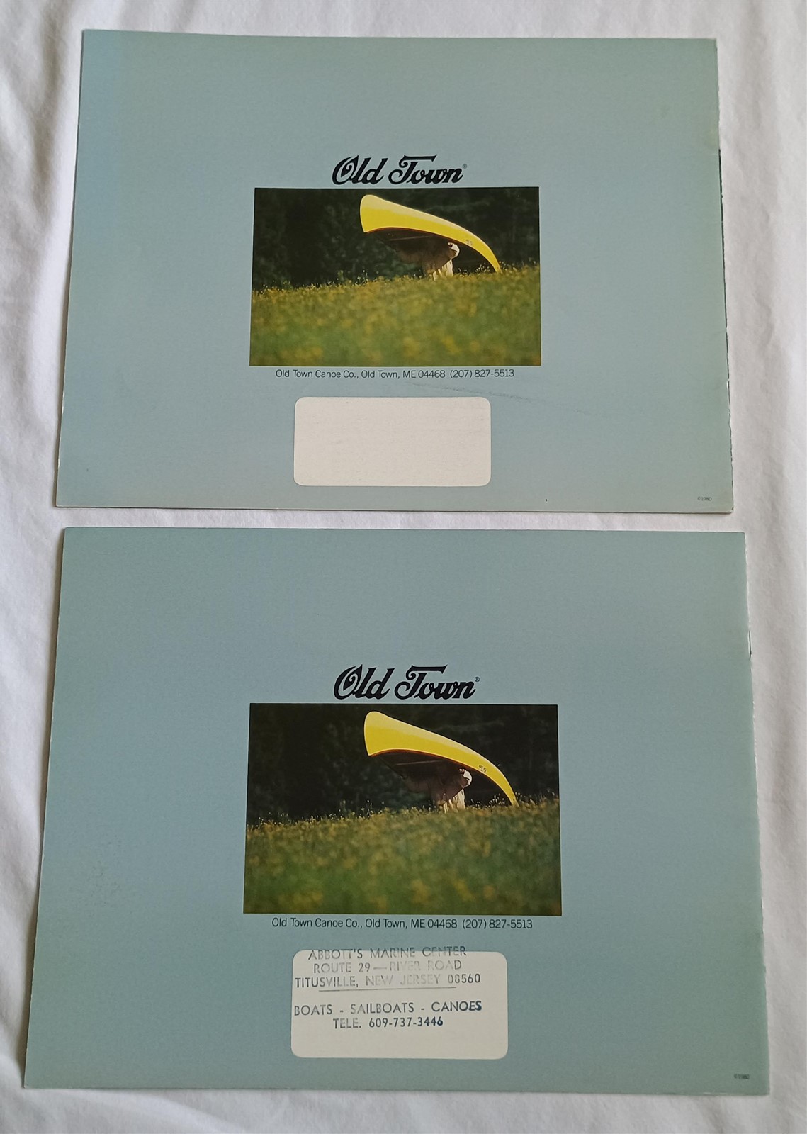 Vintage Old Town Canoe Company Lot Catalog Brochure 1977 1981 1982 1986