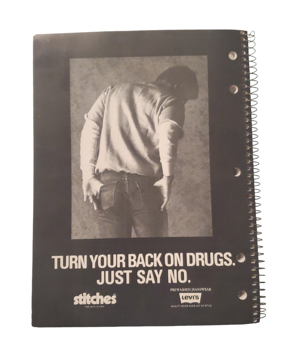 Levi’s Composition Notebook Stitches Say No To Drugs Alcohol Straight Talk Lined