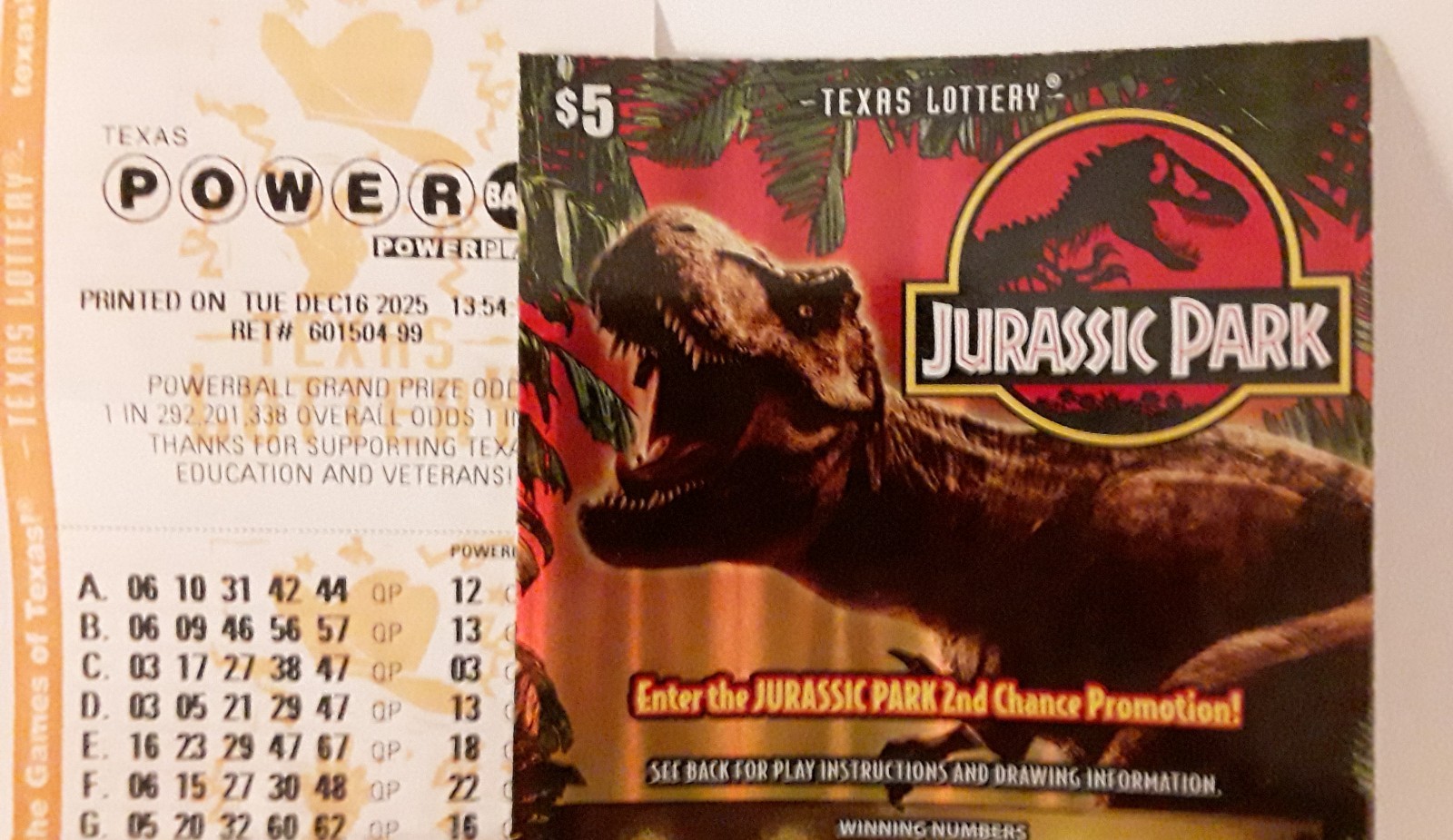 $2,500 + TEXAS LOSING 2025 MIXED LOTTERY TICKETS $1-$100 SCRATCH & ONLINE