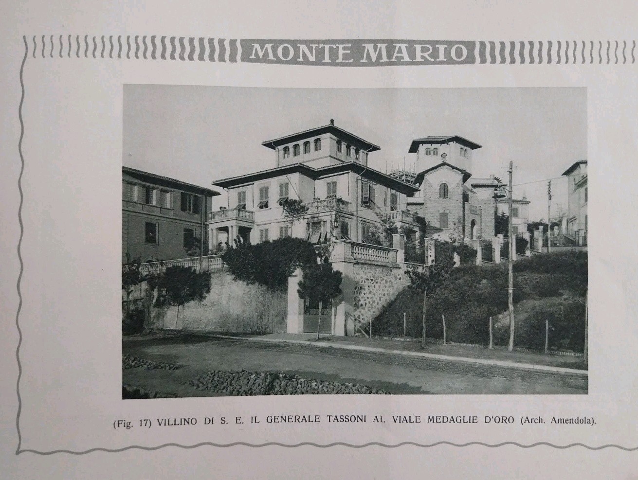 Monte Mario. Società Anonima Edilizia Romana. Rome, circa 1920-1930. RARE