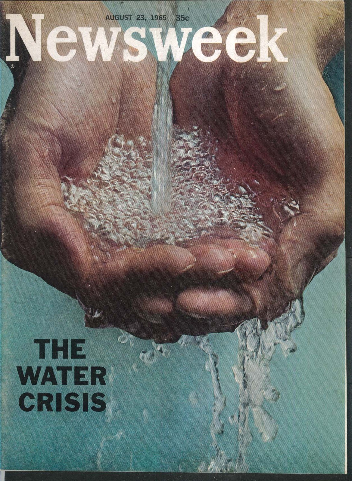 NEWSWEEK Water Crisis Vietnam War Black Revolution Riots Singapore 8/23 1965