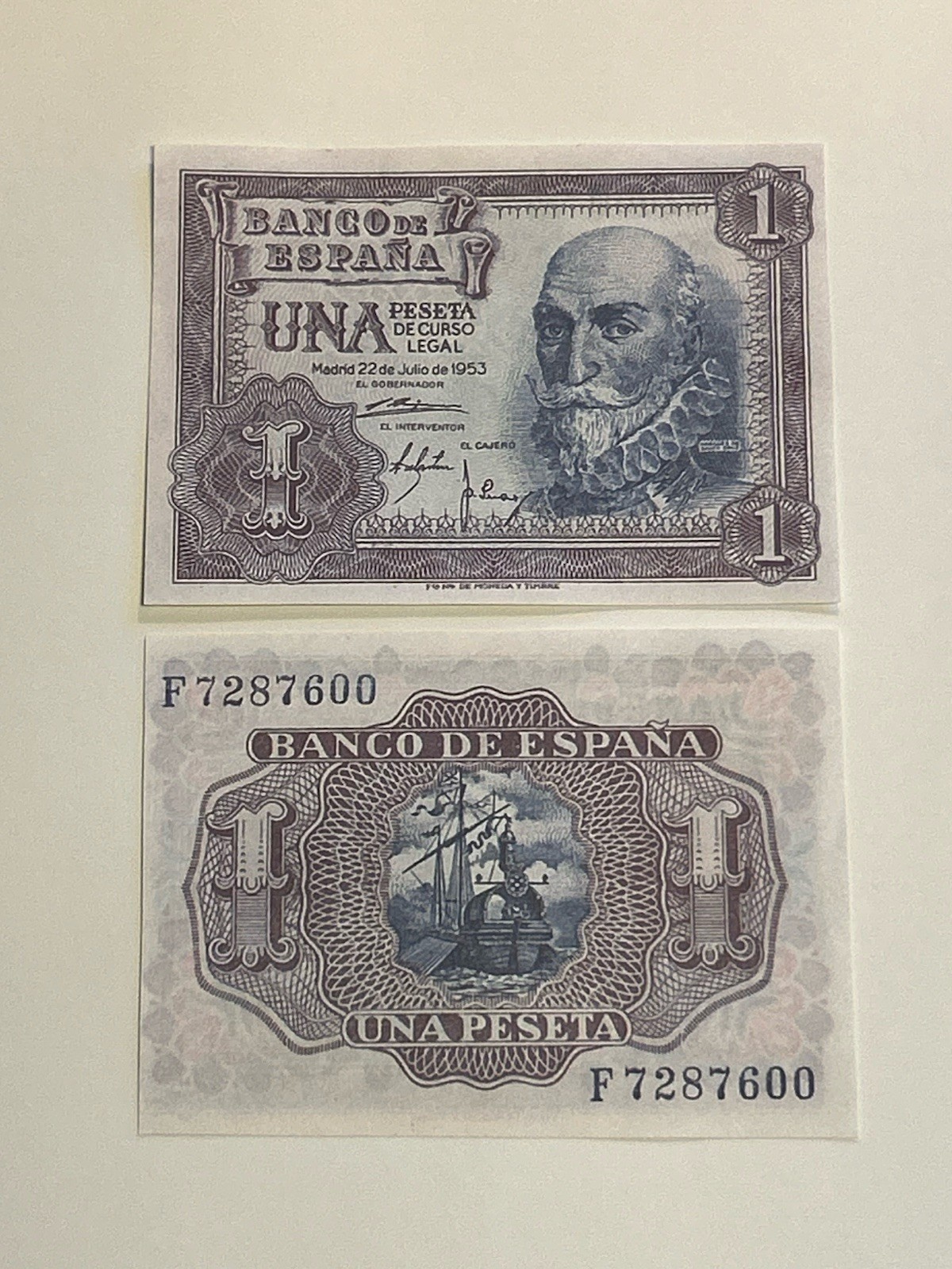 ANDORRA / LAMINATED HISTORICAL REPLICA PRINT – (P) 1 PESSETA NOTE