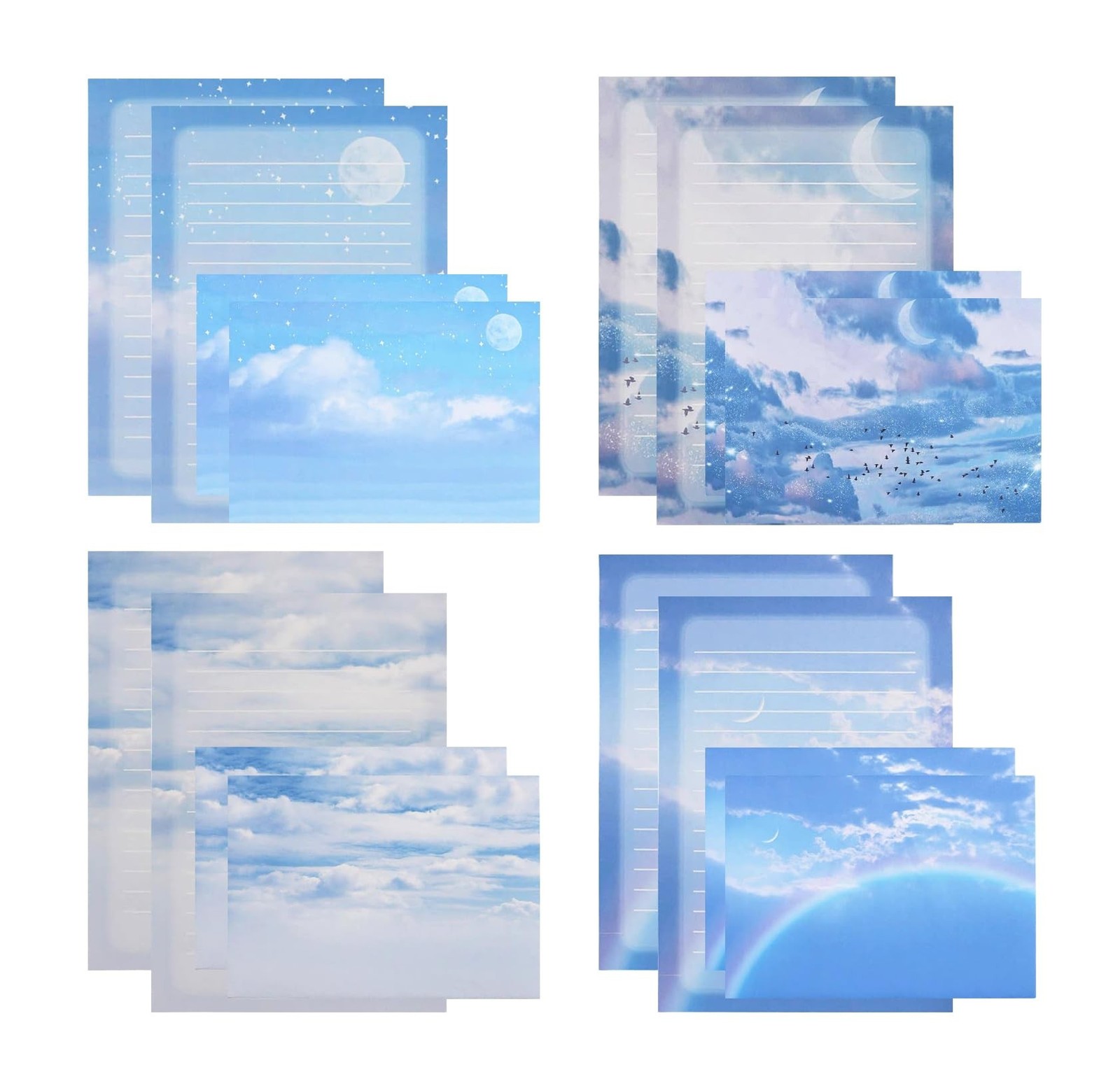 Stationery Paper and Envelope Set, 40 Lined Stationery Paper for Writing Lett…