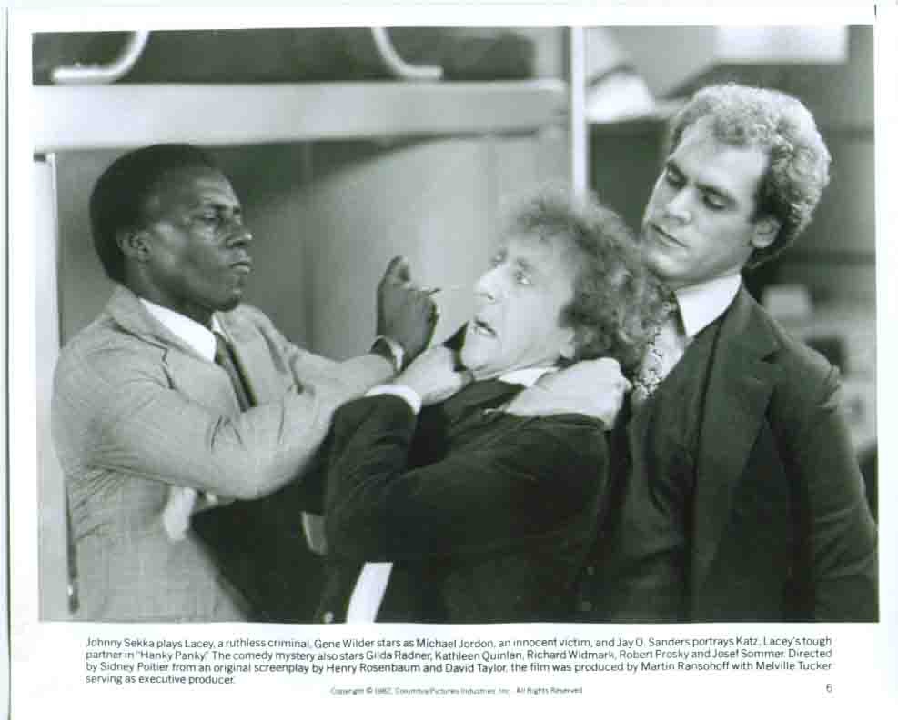 Gene Wilder Johnny Sekka Hanky Panky 1982 8×10 still 6