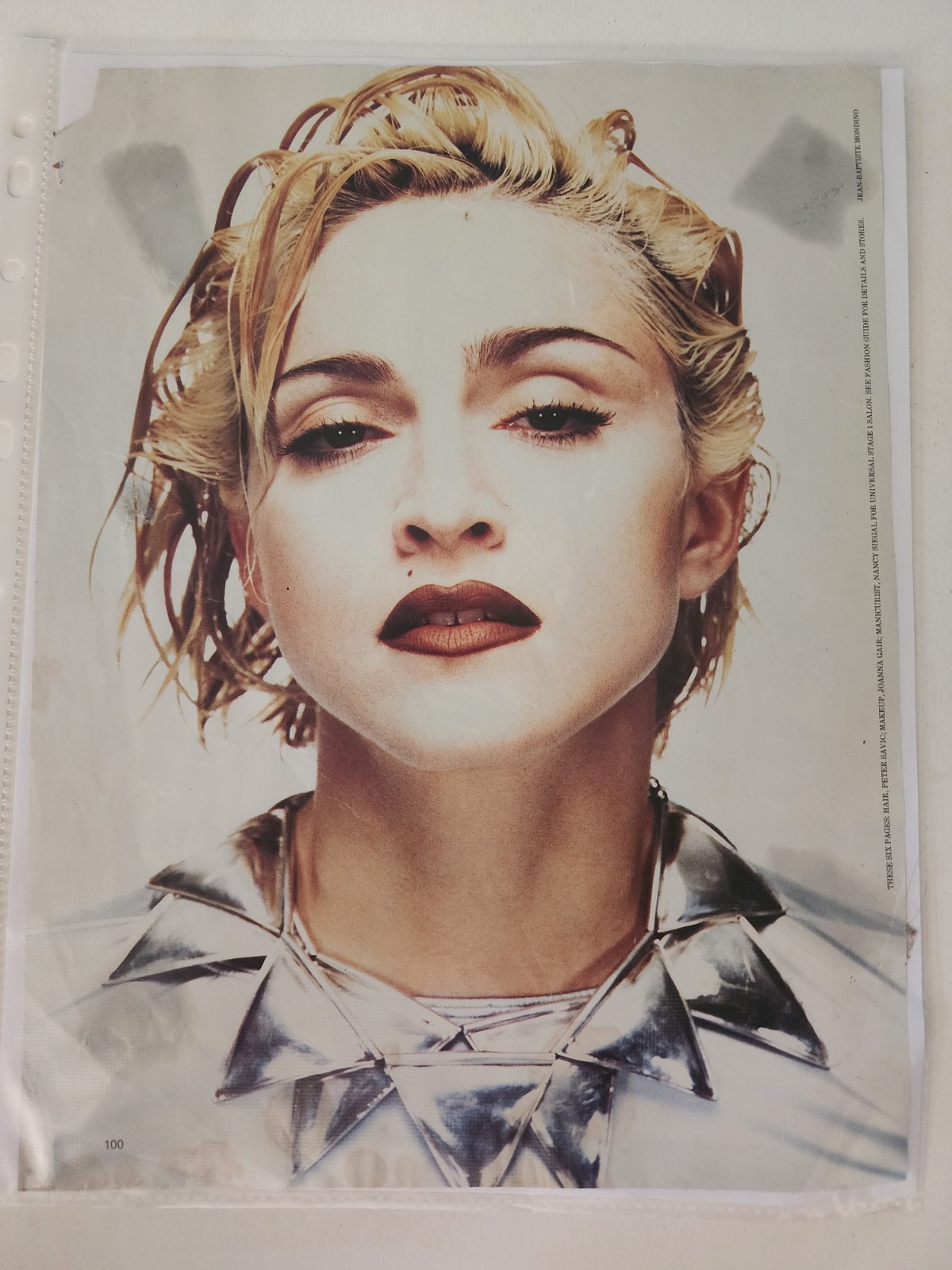 Original Vintage Magazine Page ” Madonna ” 8×10