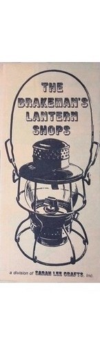 Brakeman’s Lantern Shops Brochure Sarah Lee Crafts PA Railroadiana 1950s