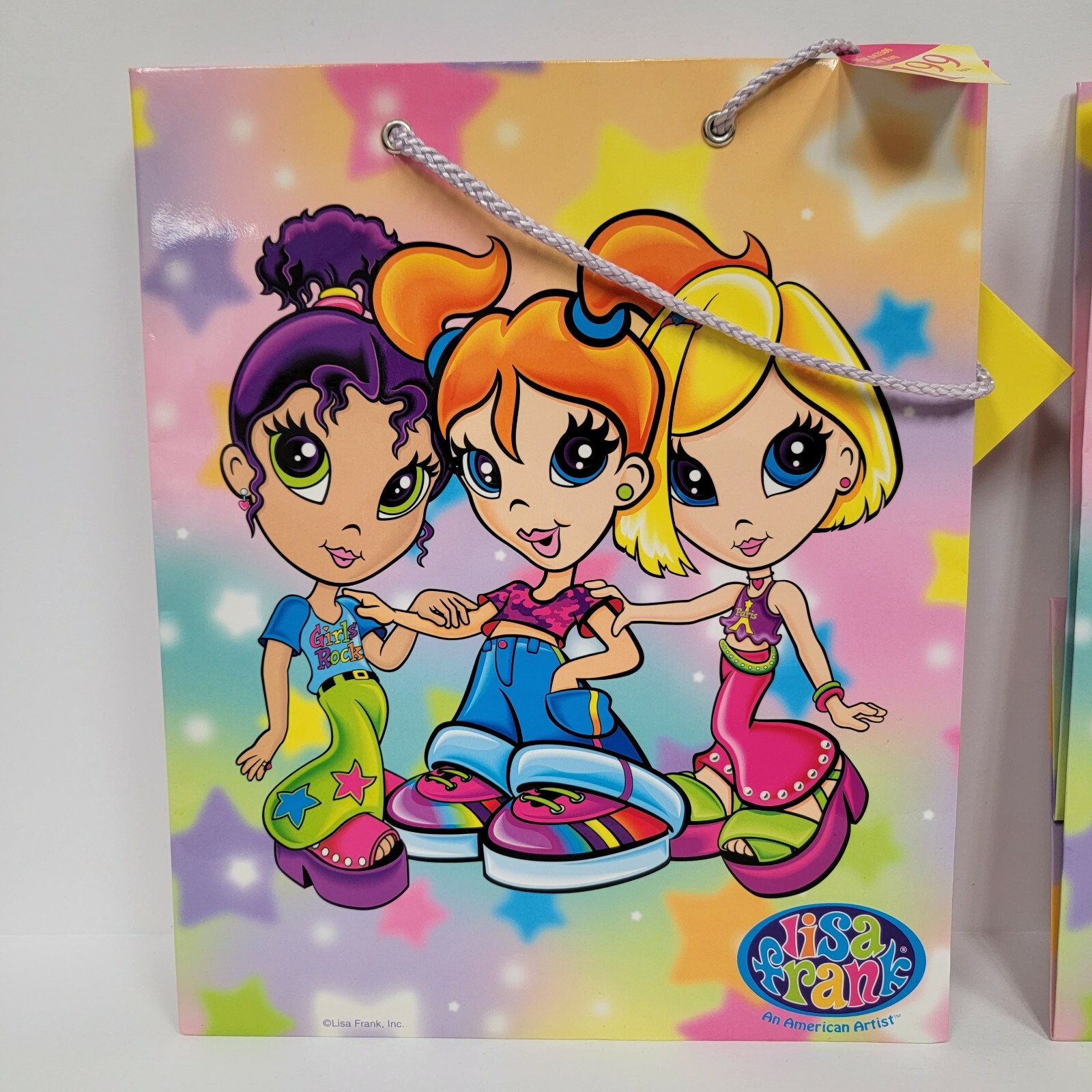 2x Lisa Frank Vintage Fab Friends Gift Bag 9.5″ x 8″ New w/ Tags Y2K 2000s Girls