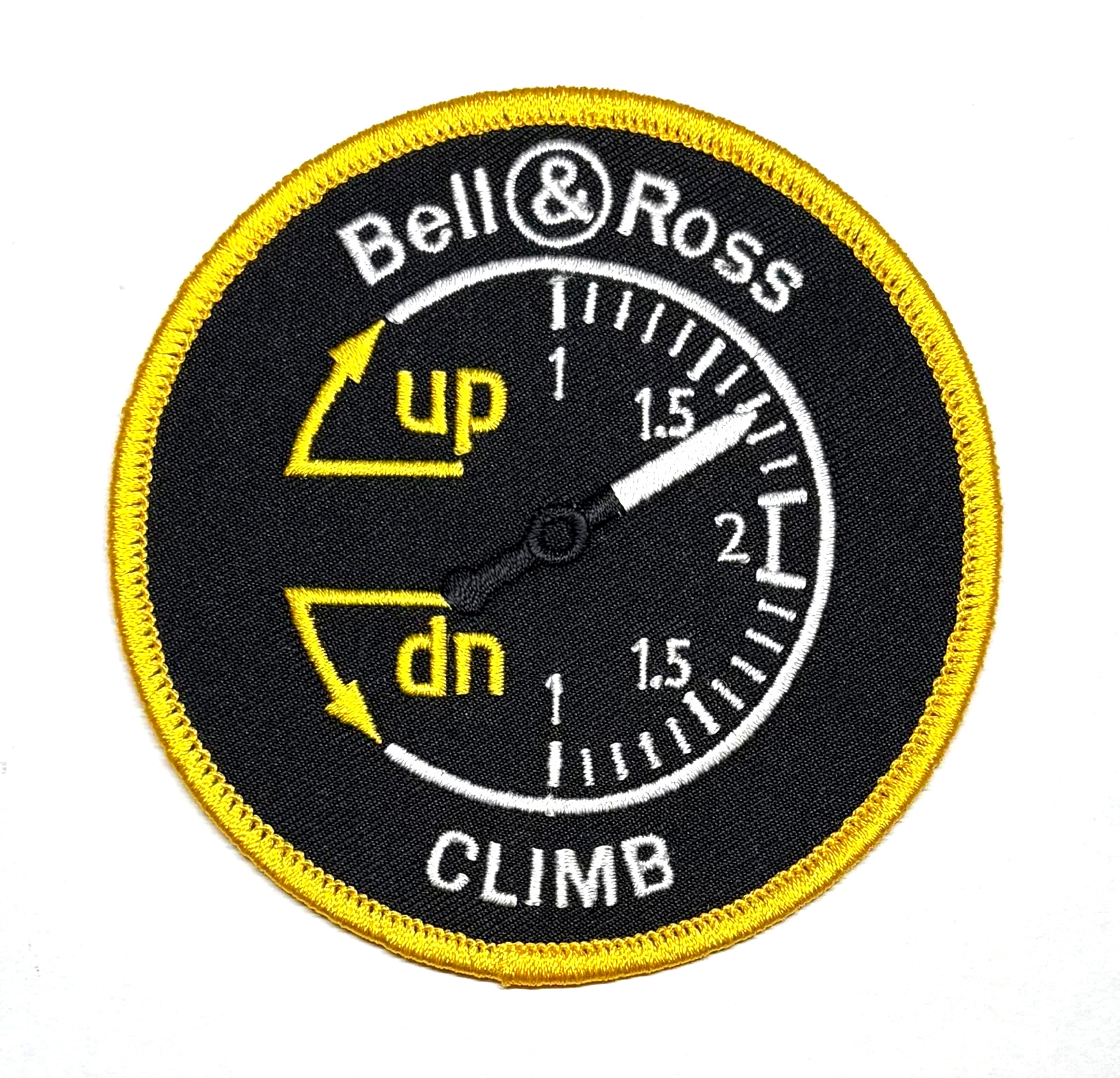 Bell & Ross Flight Instruments Climb Black/Yellow Patch OEM Authentic Aviation