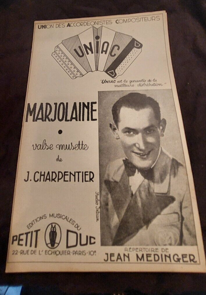 Marjolaine Charpentier Valse Musette Sheet Music