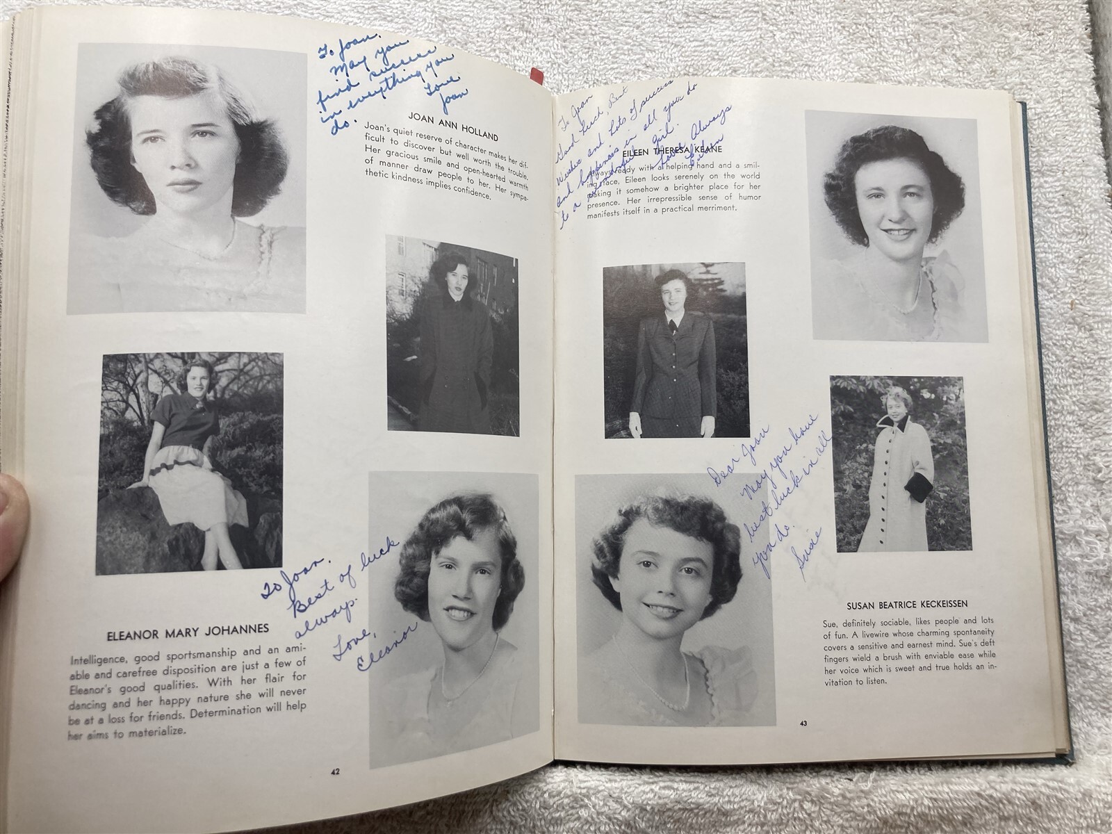 1952 Academy of the Sacred Heart of Mary Park Terrace New York NYC Yearbook Vtg
