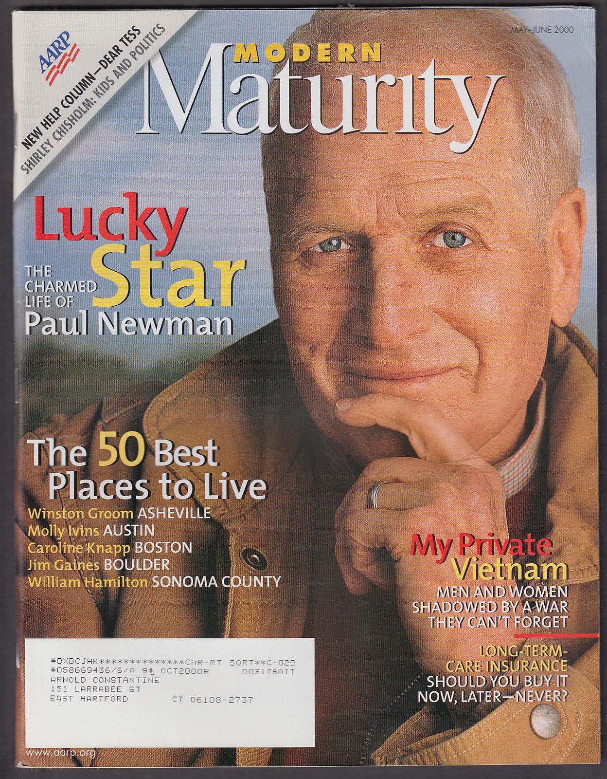 MODERN MATURITY Paul Newman Vietnam Veterans Judith Krantz ++ 5-6 2000