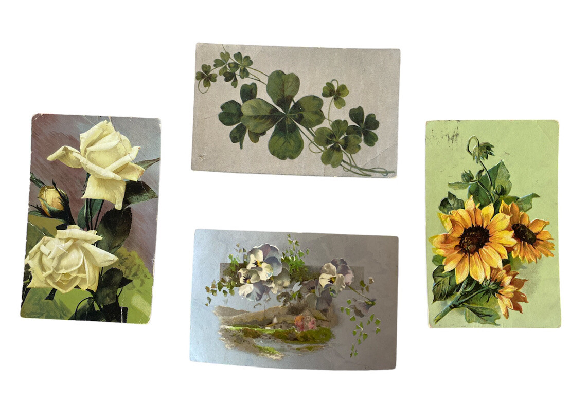 Collection Of BEAUTIFUL 1900s Greetings PostCards
