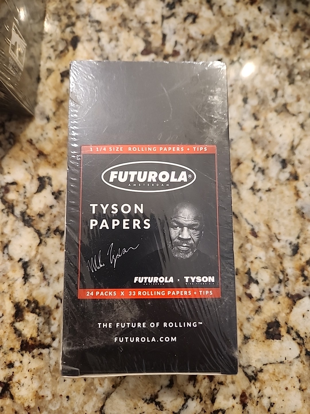 Tyson Ranch Futurola Tyson Rolling Paper + Tips King Size Slim 24 Packs – 1 Box