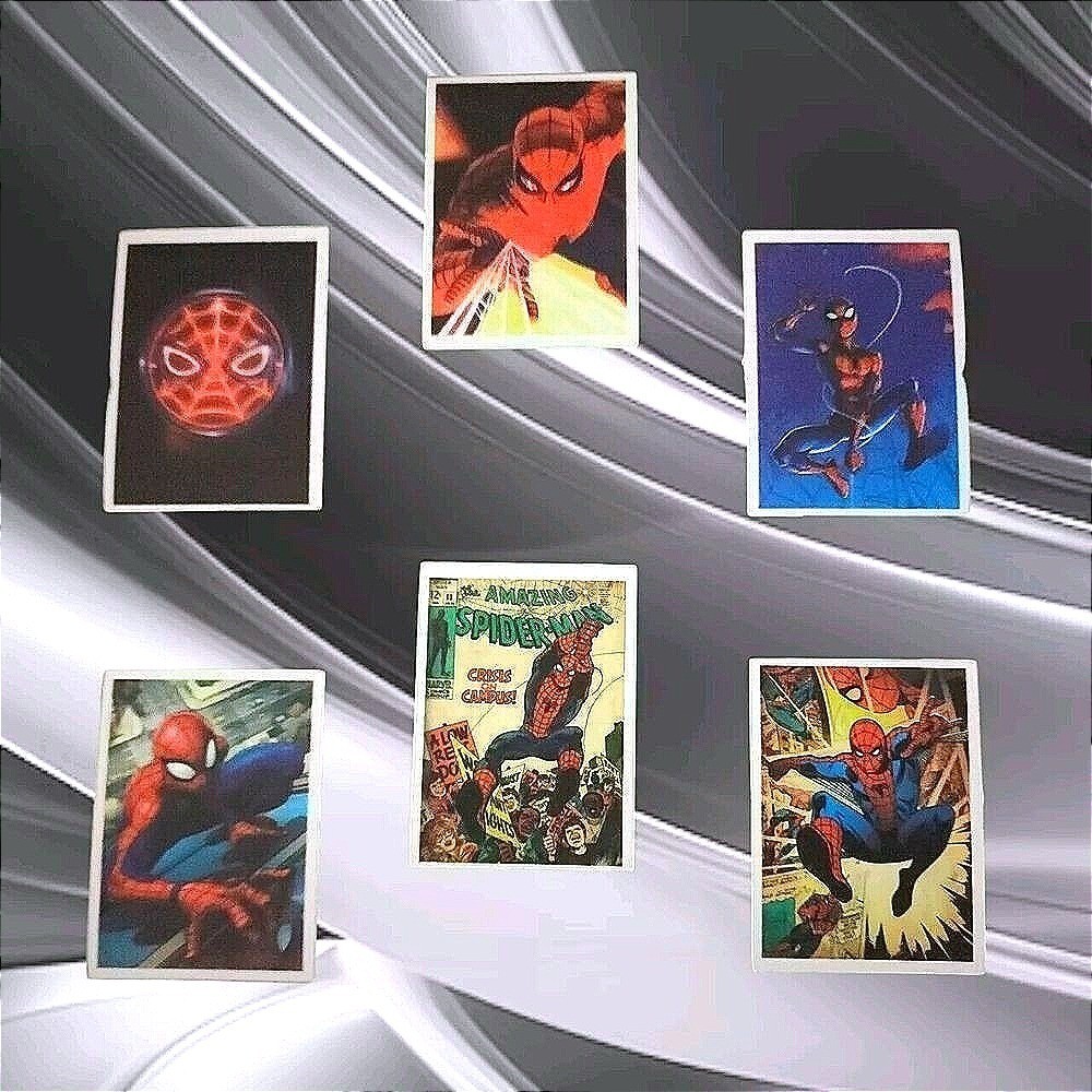 Marvel Unisex 6-Piece Spider-Man Comic Art Sticker Set Multicolor 1″x2″