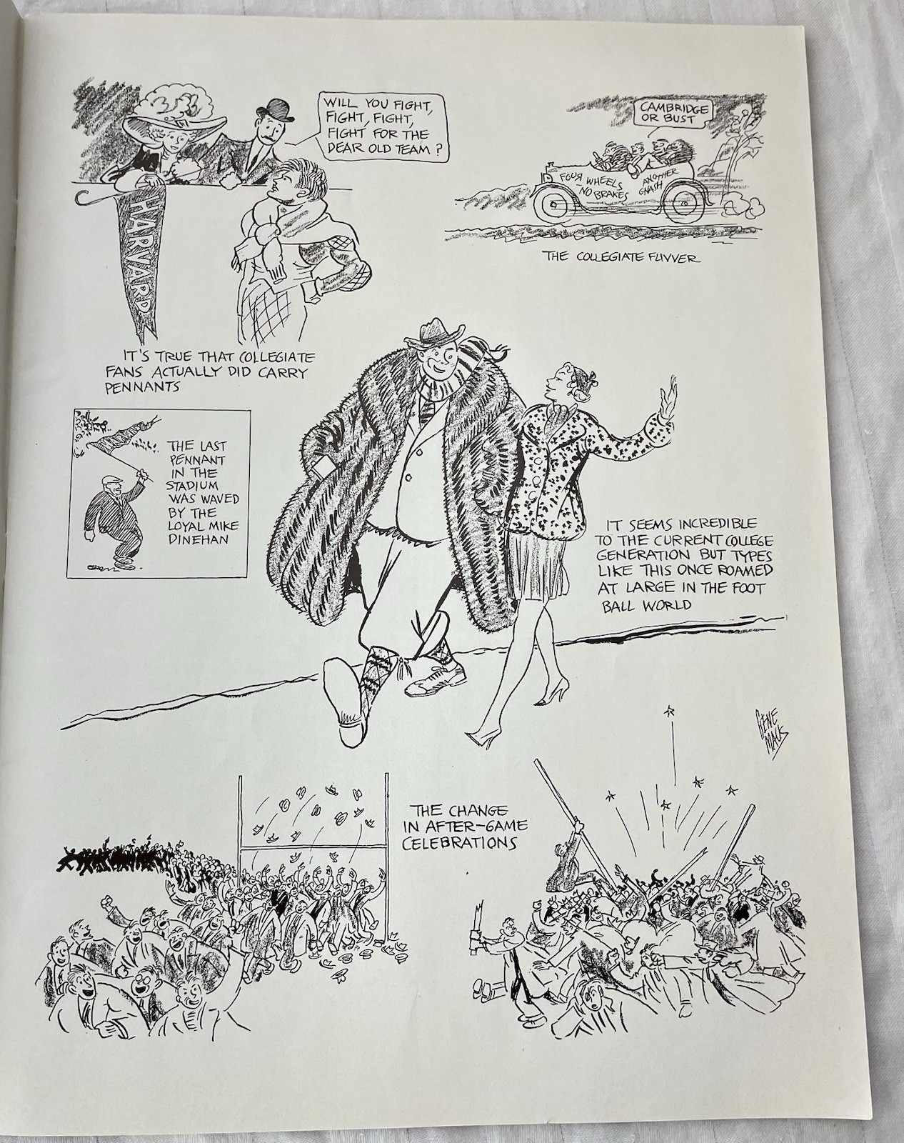 1936 FOOTBALL PROGRAM HARVARD CRIMSON Vs. DARTMOUTH INDIANS BIG GREEN IVY LEAGUE