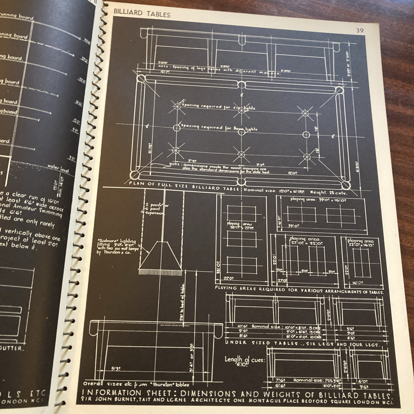 The Information Book, Sir John Burnet, Tait & Lorne, softcover, spiral bound.