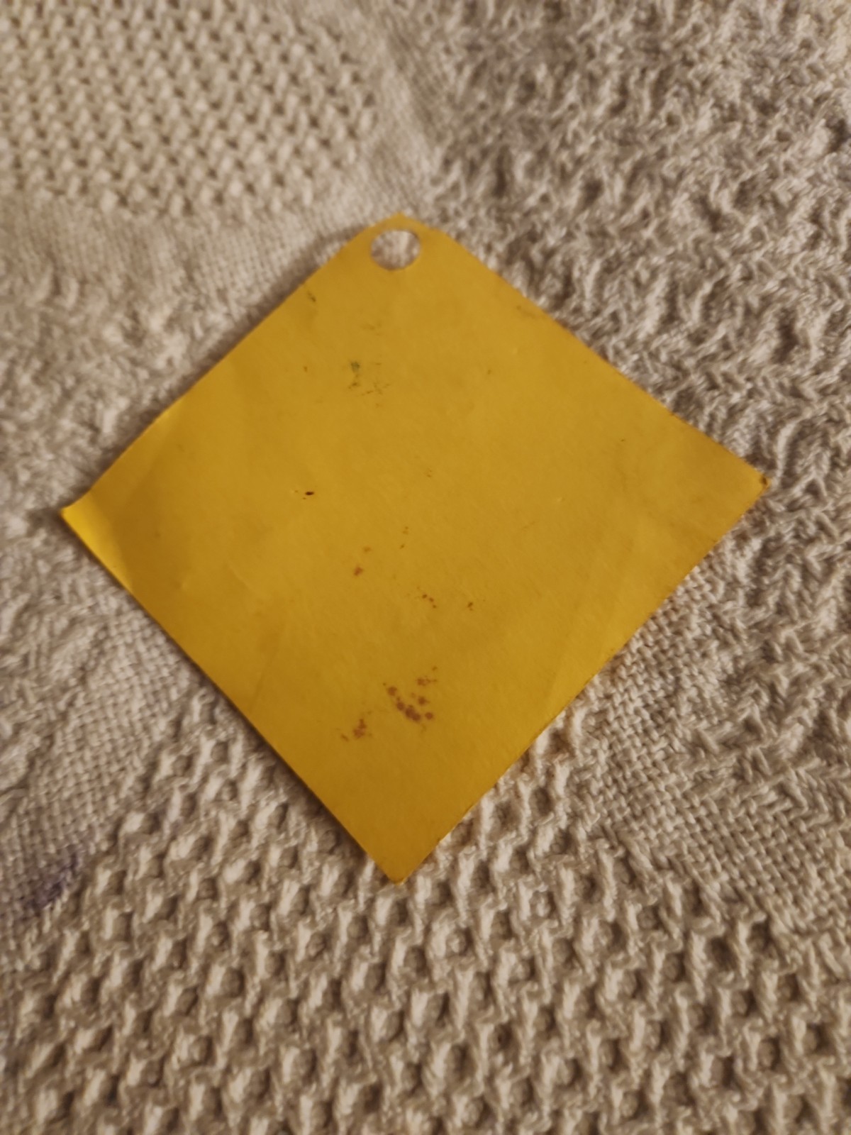 1980s RJ Reynolds High School Beat Kannapolis Paper Hang Tag Winston-Salem NC