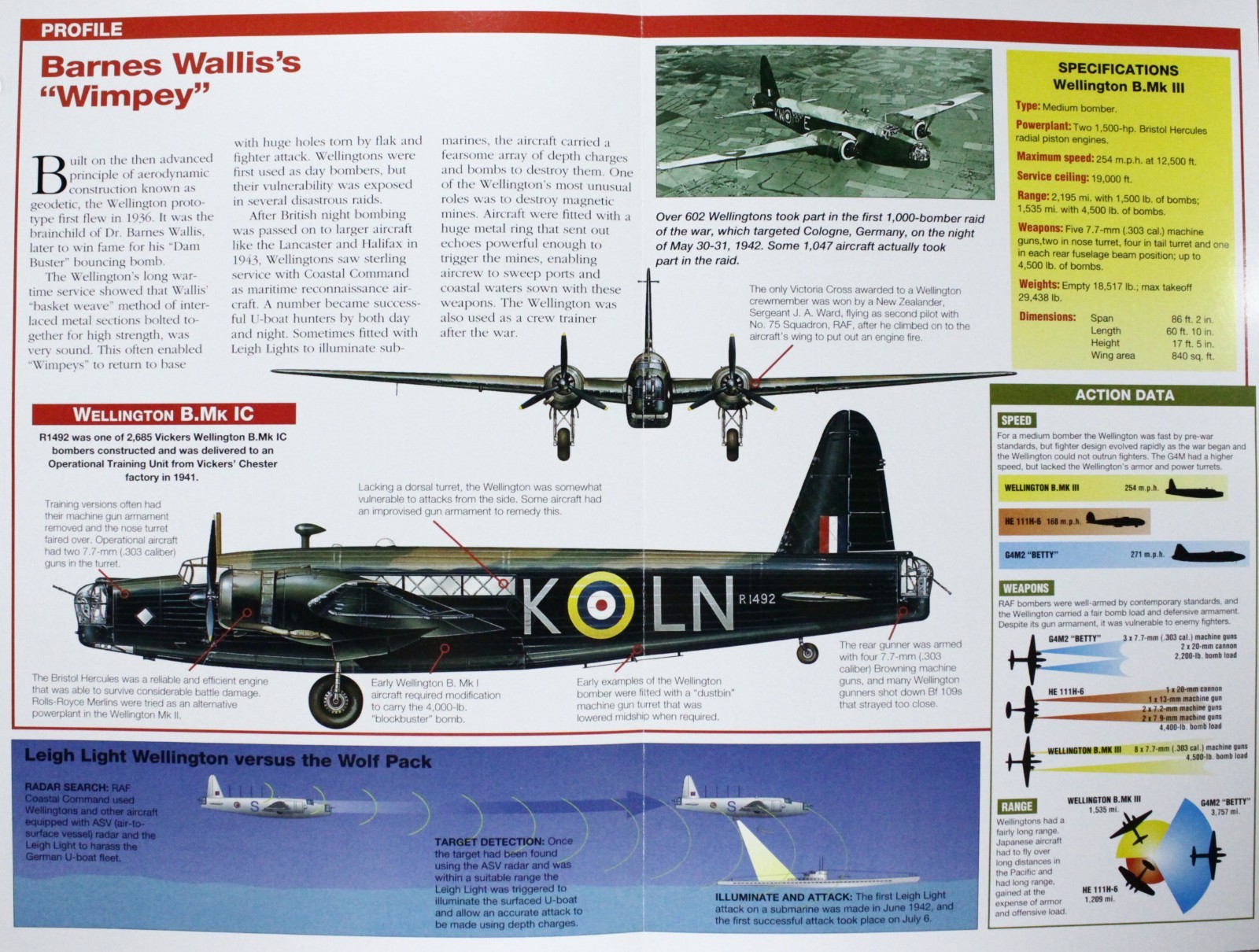 Vickers Wellington Aircraft Picture Brochure Pamphlet Out of Print Info Sheet