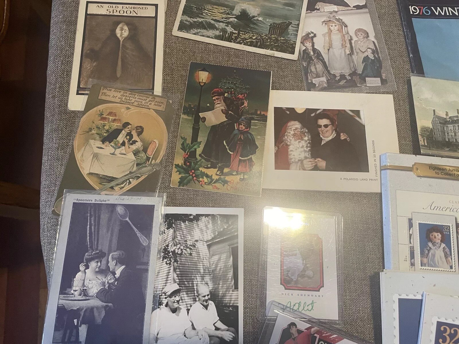 Large Epherma Lot. Photos, Baseball Cards, Ship, Antique Postcards, Autographs