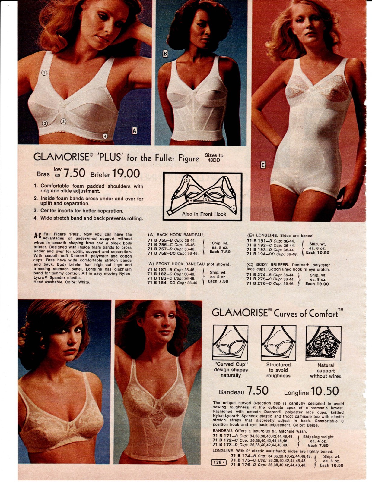 VINTAGE 70’S LADIES BRAS PHOTO CATALOG ADS PRINTS
