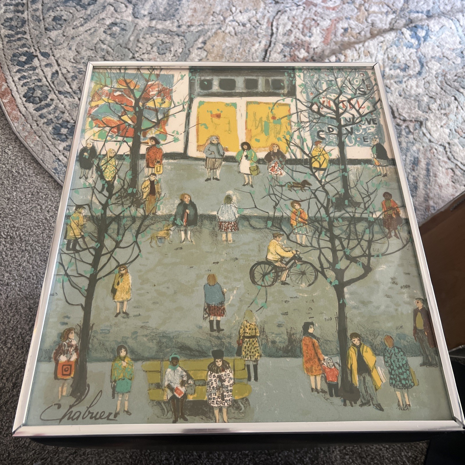 Nathalie Chabrier French Art print Litho Paris Spring Street