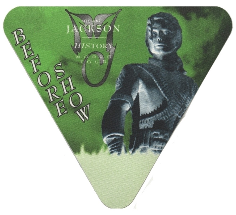 Michael Jackson 1997 HIStory concert tour Before Show Backstage Pass