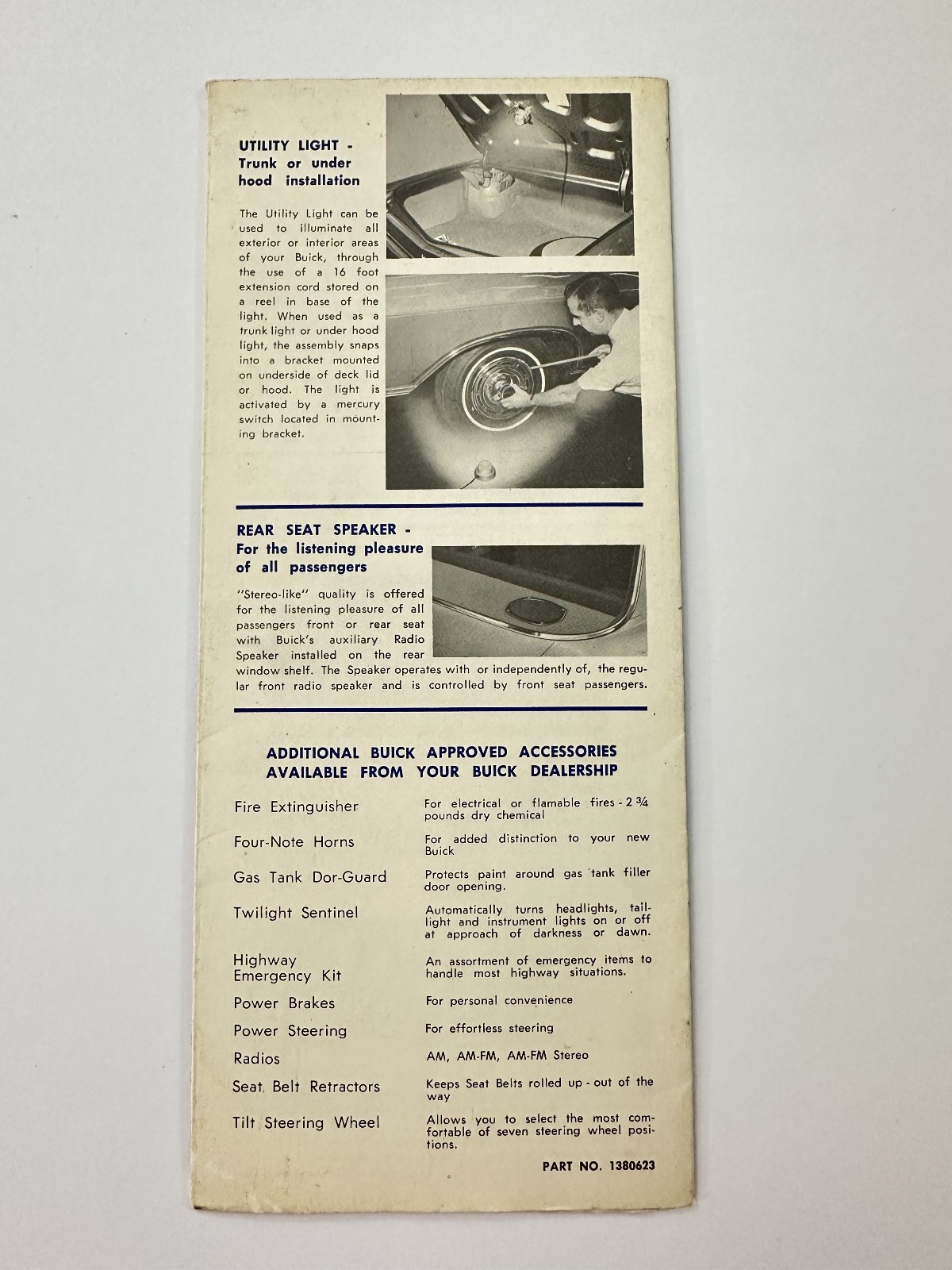 Personalize Your Buick 1967 Accessories Buick Dealer Fold-Out Brochure