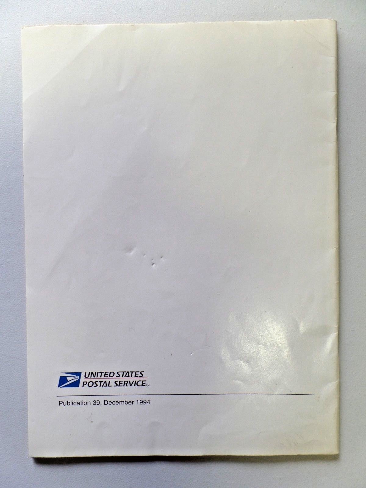 1994 United States Postal Service Postage Stamp Coloring Book Lightly Used 040
