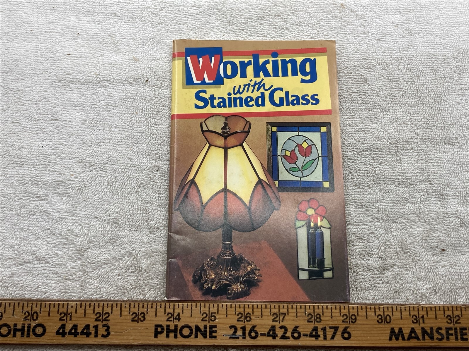 1988 Vintage Working with Stained Glass Paperback by Marianne Warner